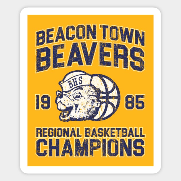 Beacon Town High School Beavers Basketball - Teen Wolf Magnet by huckblade